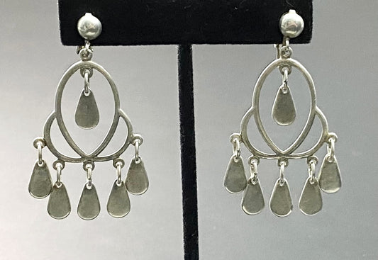 Vintage Dangle Clip Earrings