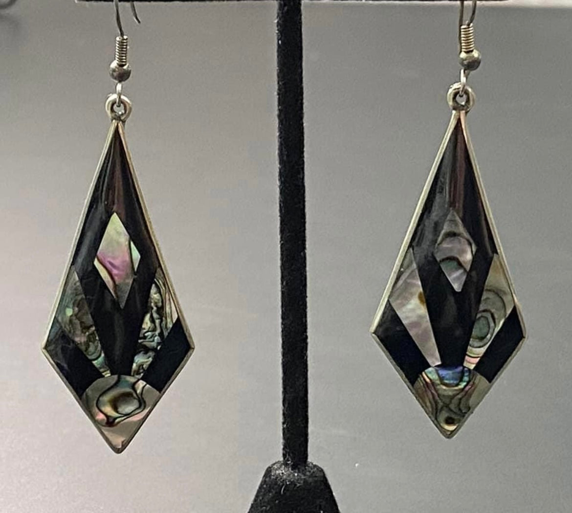 Alpaca Abalone Earrings