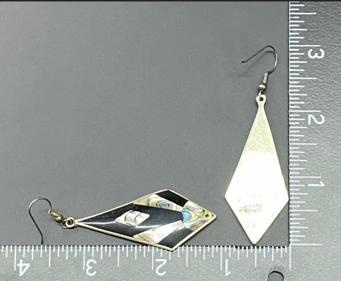 Alpaca Abalone Earrings
