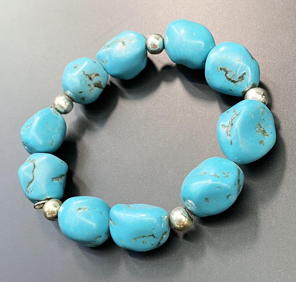 Dyed Stone Stretch Bracelet