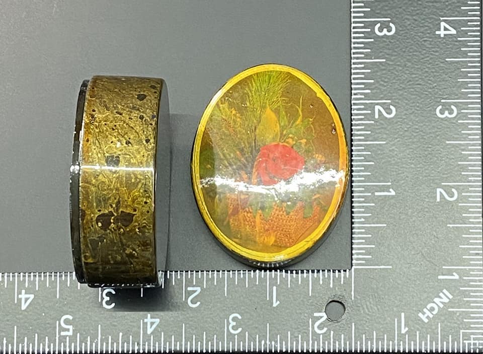 Painted Rose Trinket Box