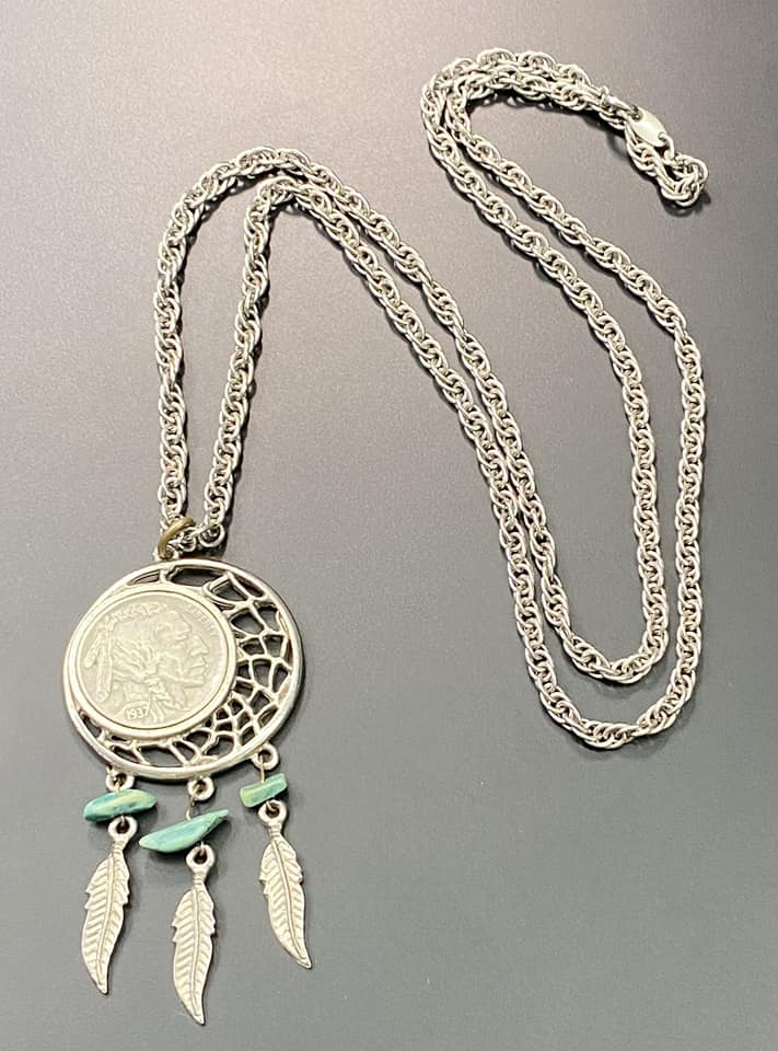 Buffalo Nickel Dreamcatcher Necklace