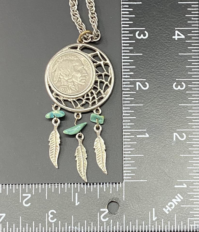 Buffalo Nickel Dreamcatcher Necklace