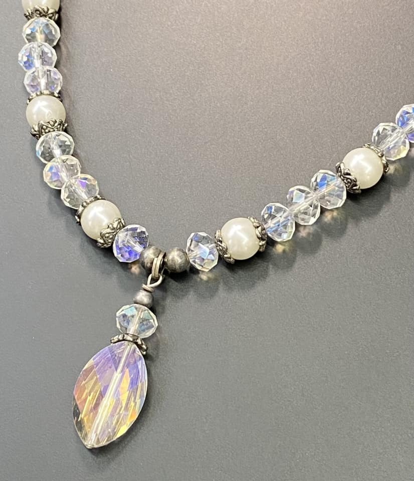 Faceted Glass Necklace