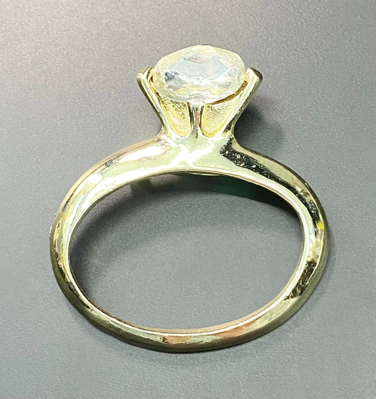 Rhinestone Ring Brooch