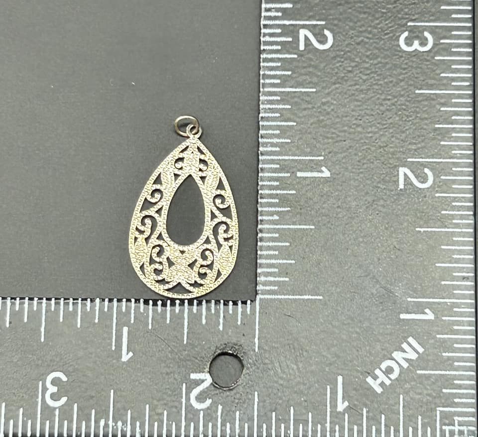 Sterling Silver Openwork Pendant