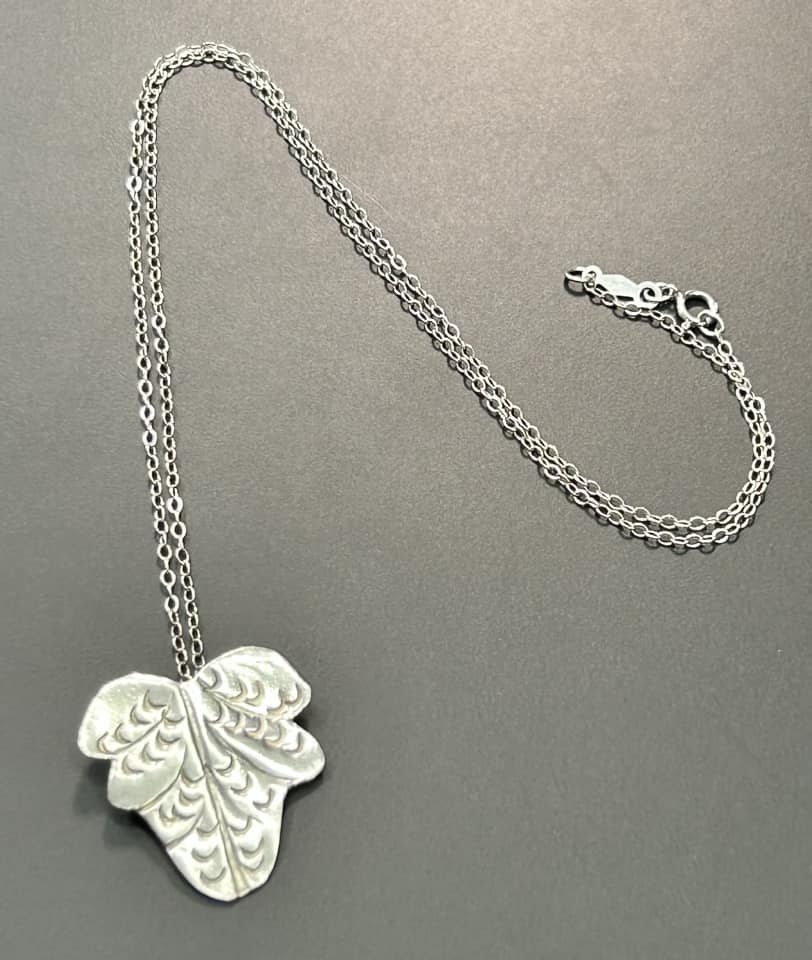 Sterling Silver Leaf Necklace