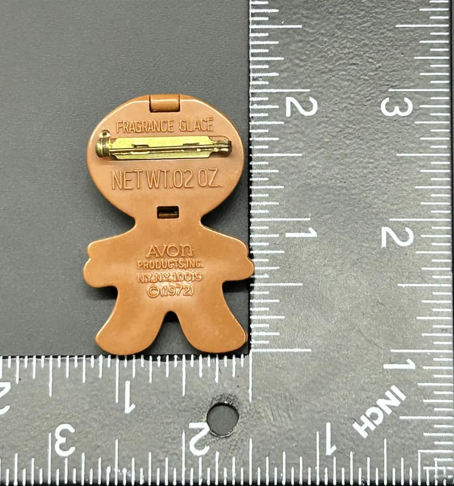 Avon Solid Perfume Brooch