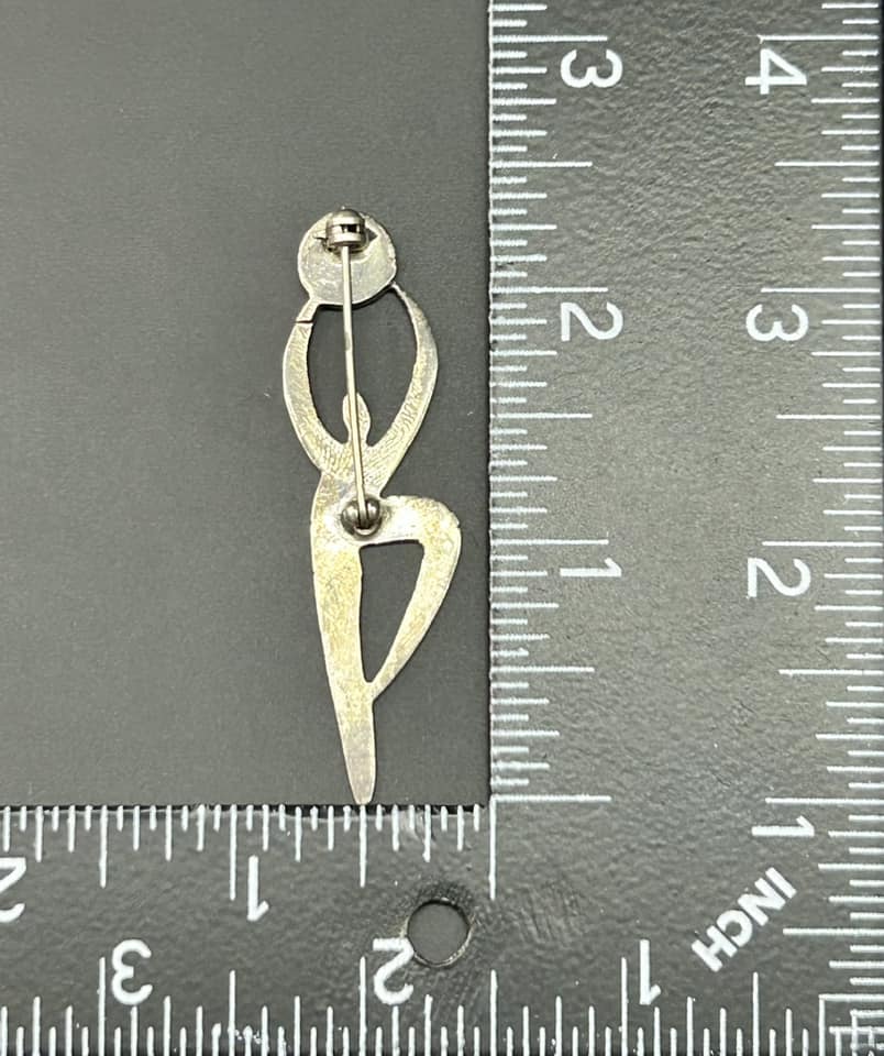 Sterling Silver Person Brooch