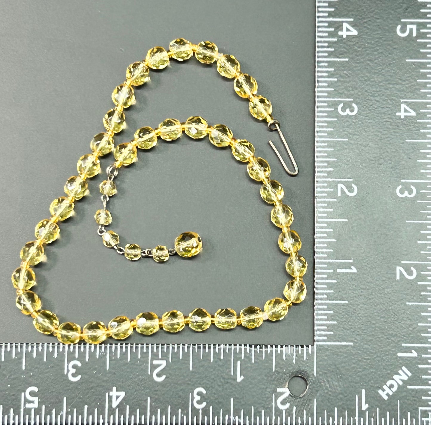 Western Germany Faceted Glass Necklace