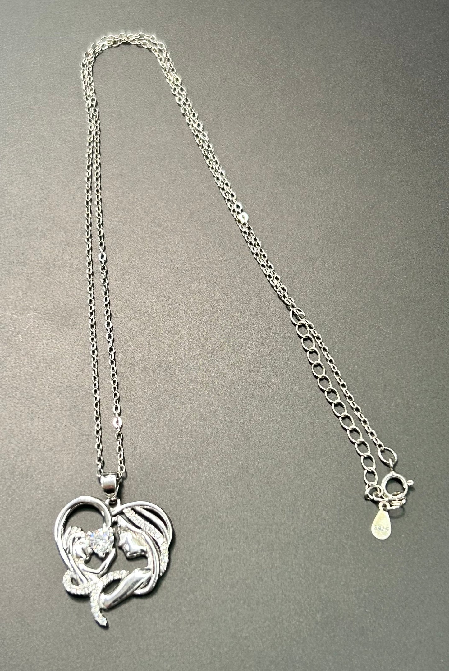 Sterling Silver Mother & Child Necklace