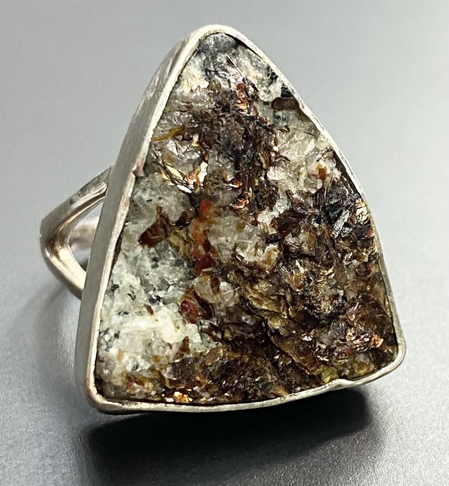 Sterling Silver Astrophyllite Ring