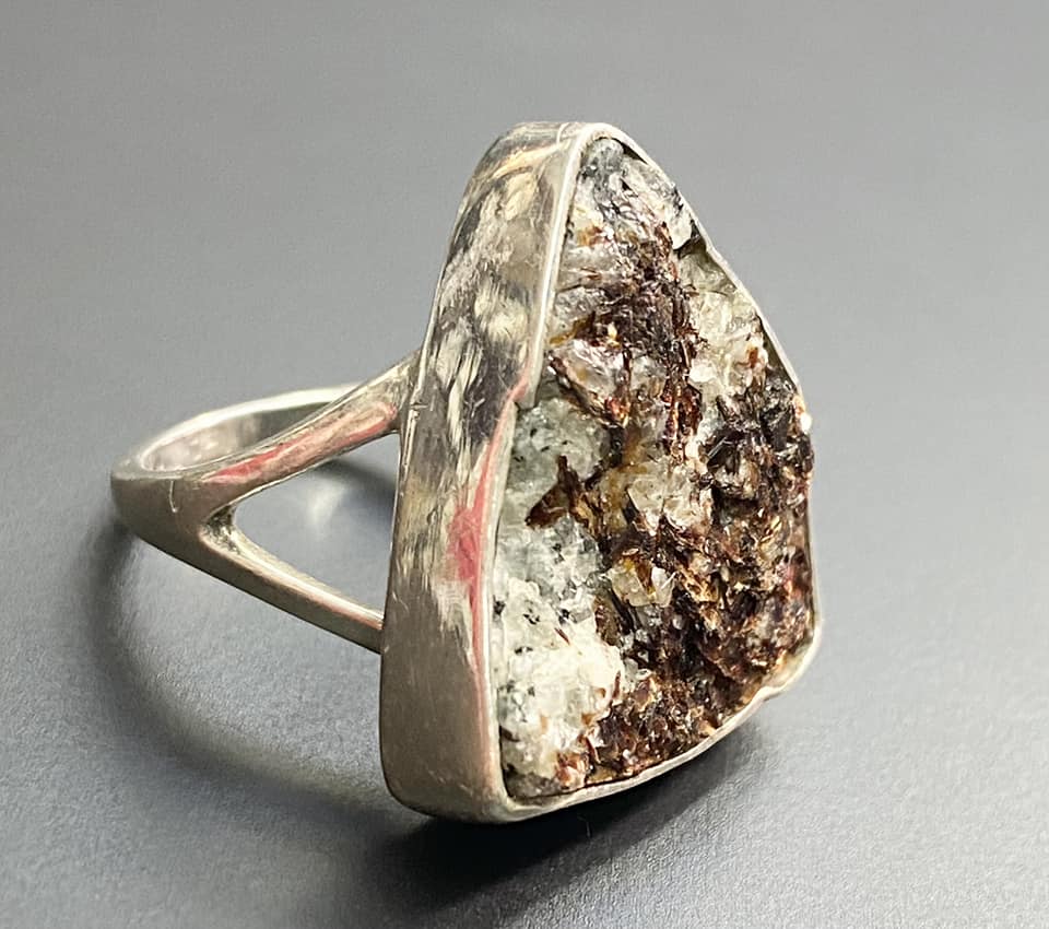 Sterling Silver Astrophyllite Ring