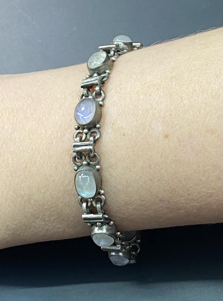Sterling Silver Moonstone Bracelet