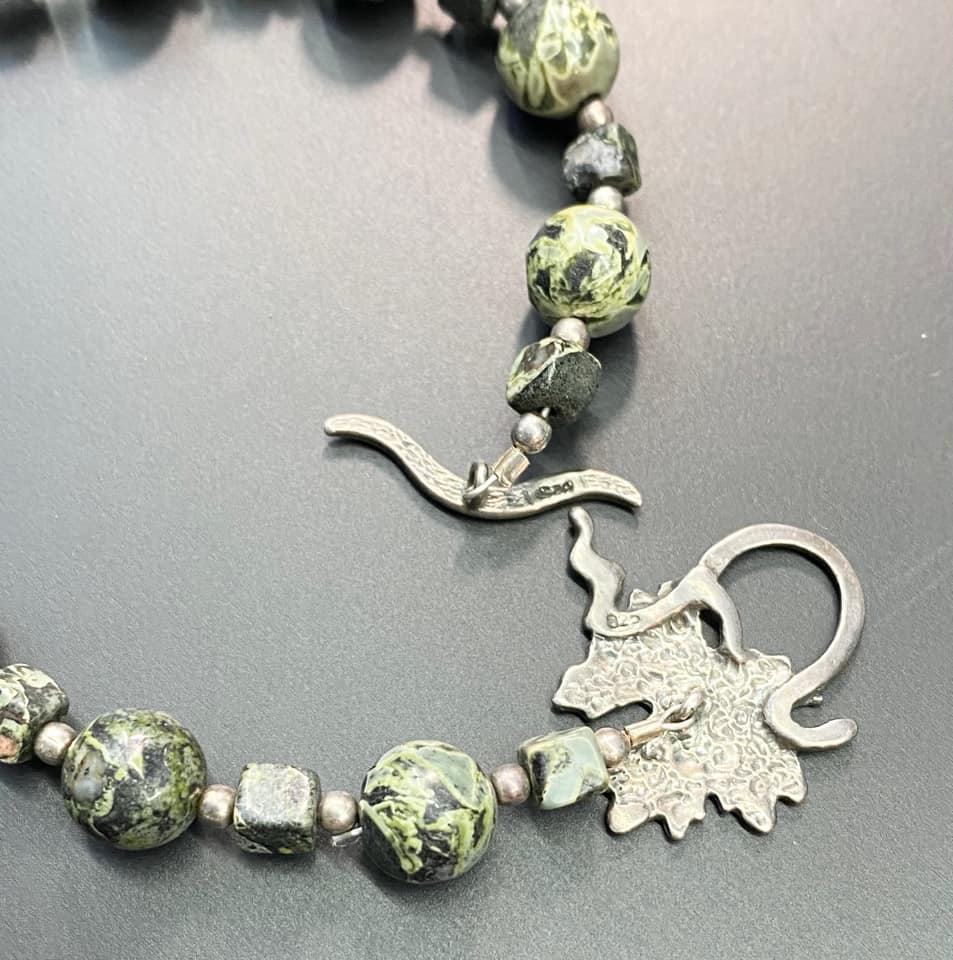 Sterling Silver Kambaba Jasper Bracelet