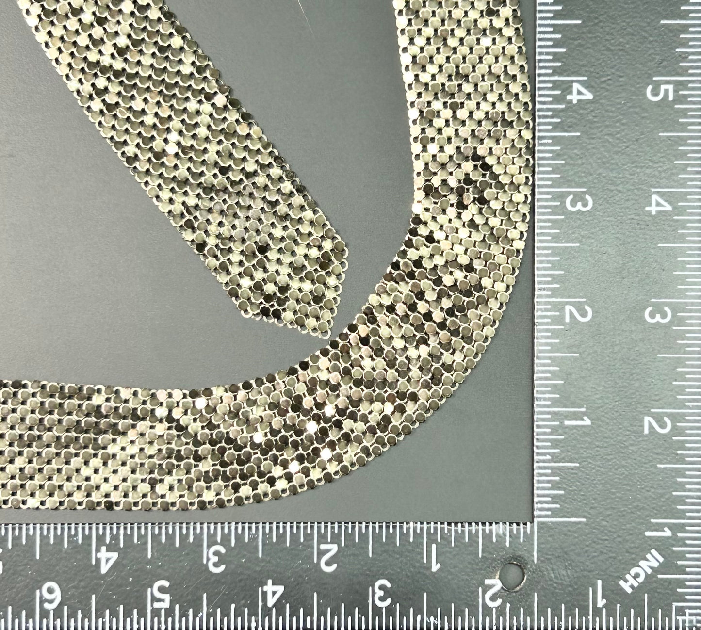 Vintage Silver Tone Mesh Necklace