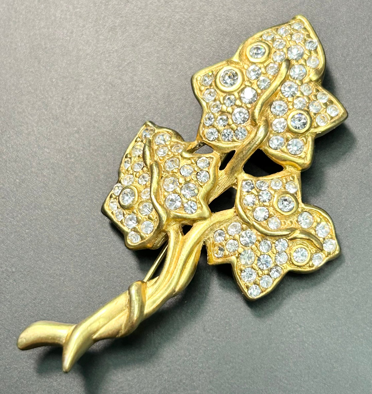 Swarovski Crystal Ivy Brooch