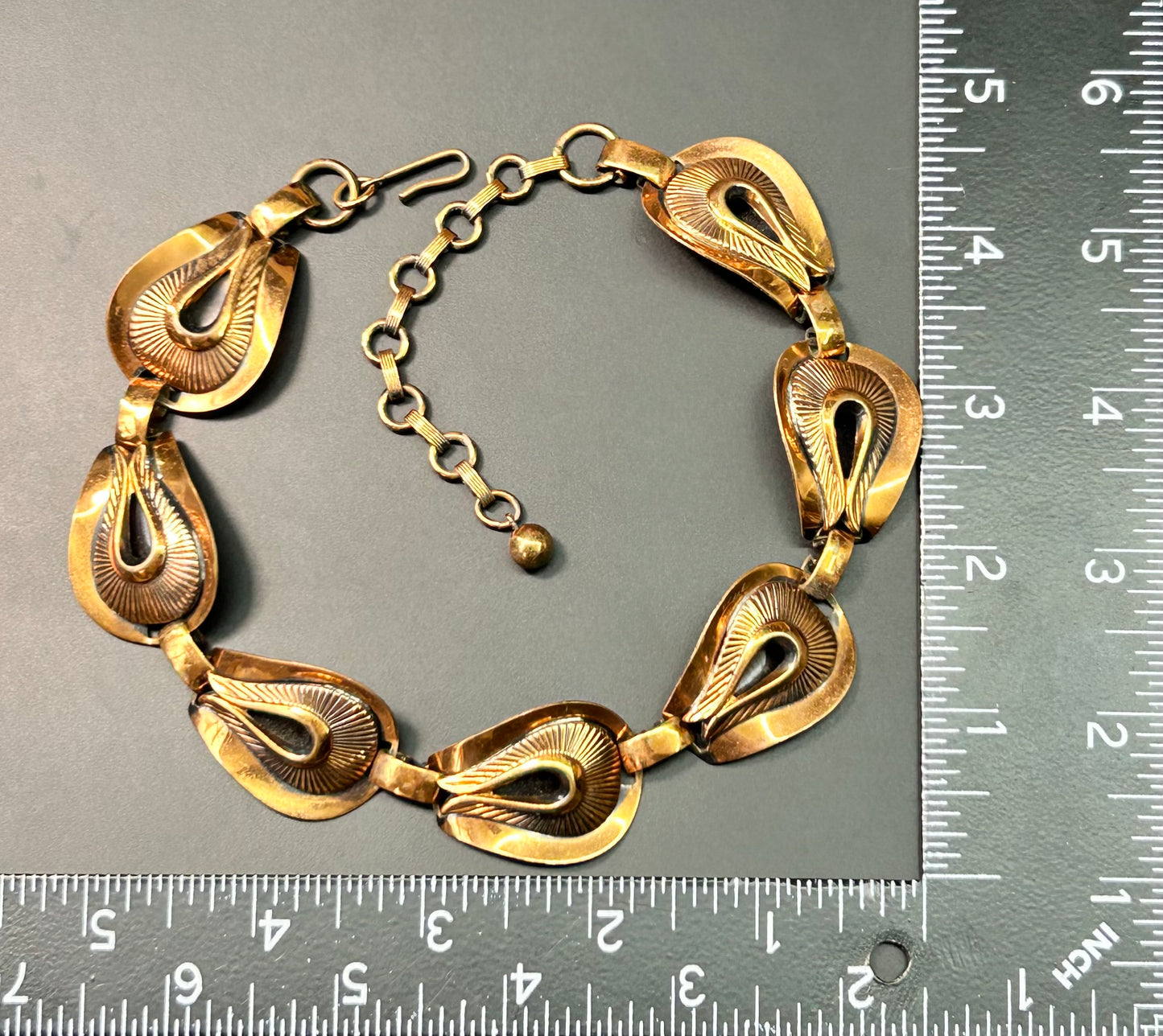 Vintage Copper Collar Necklace