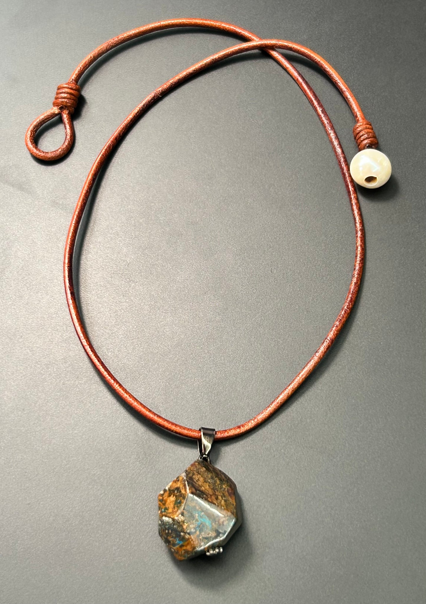 Boulder Opal Pendant Necklace