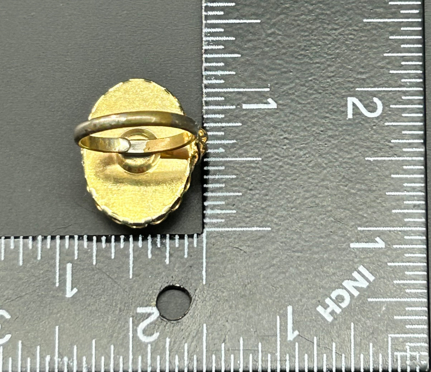 Vintage Glass Cameo Ring