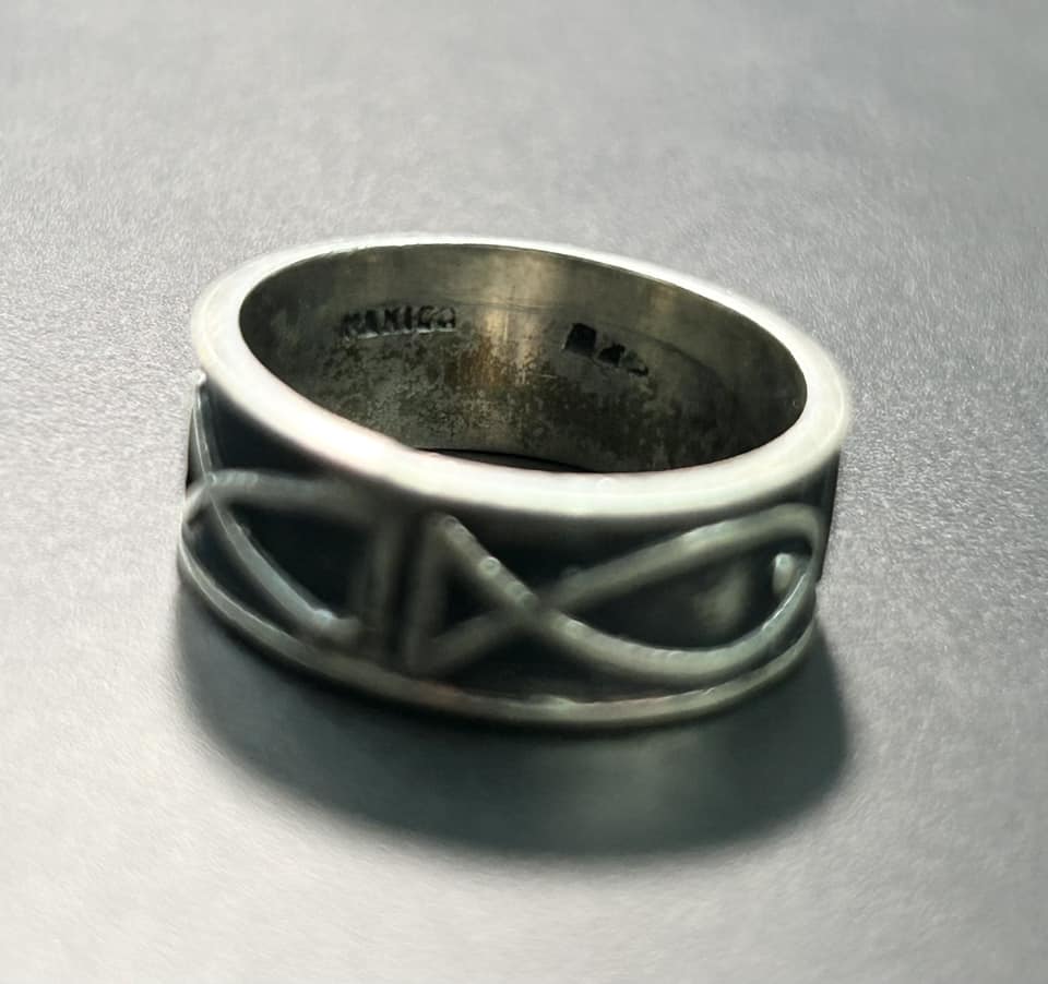 Mexico Sterling Silver Ichthus Ring