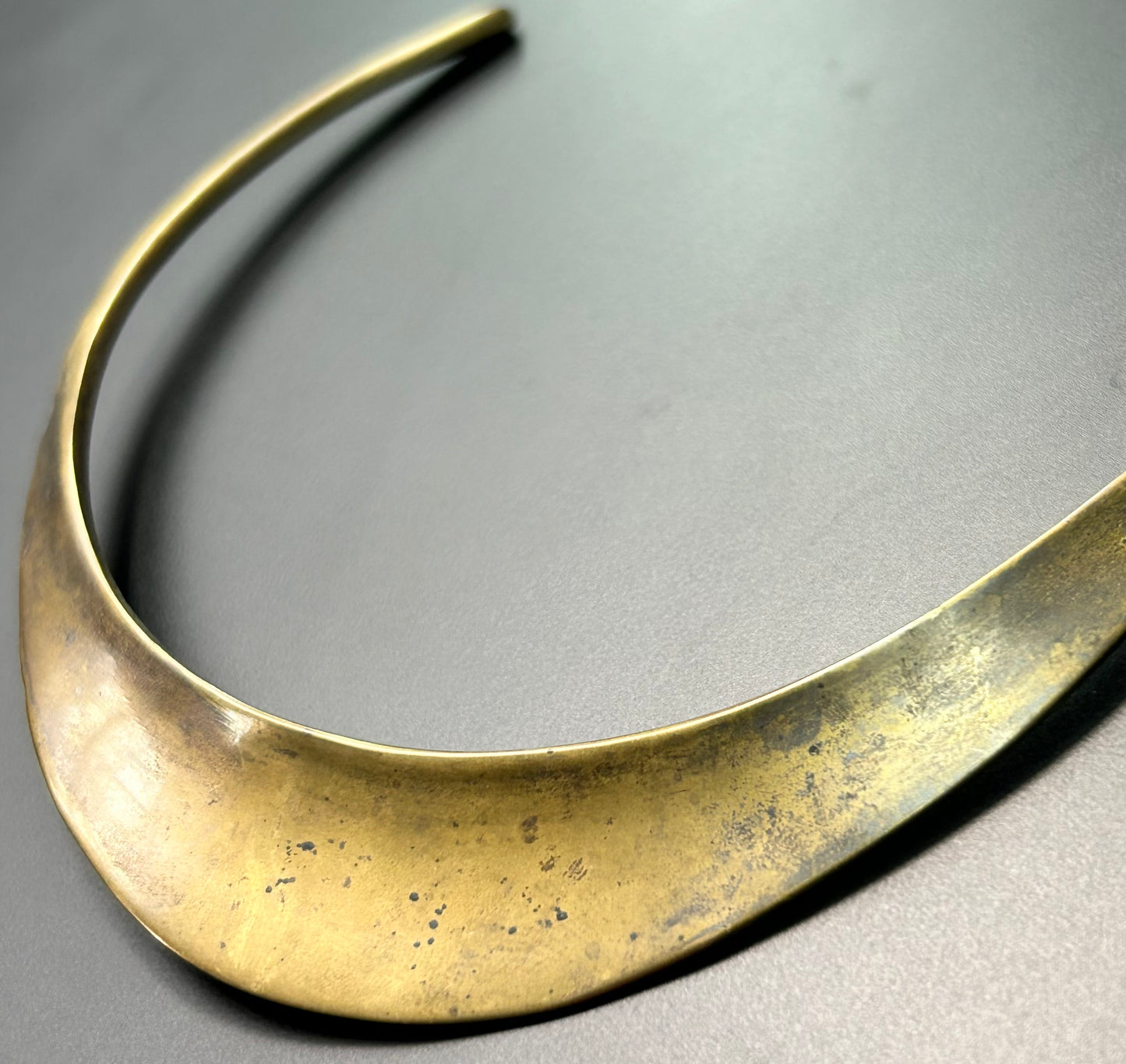 Vintage Brass Collar Necklace