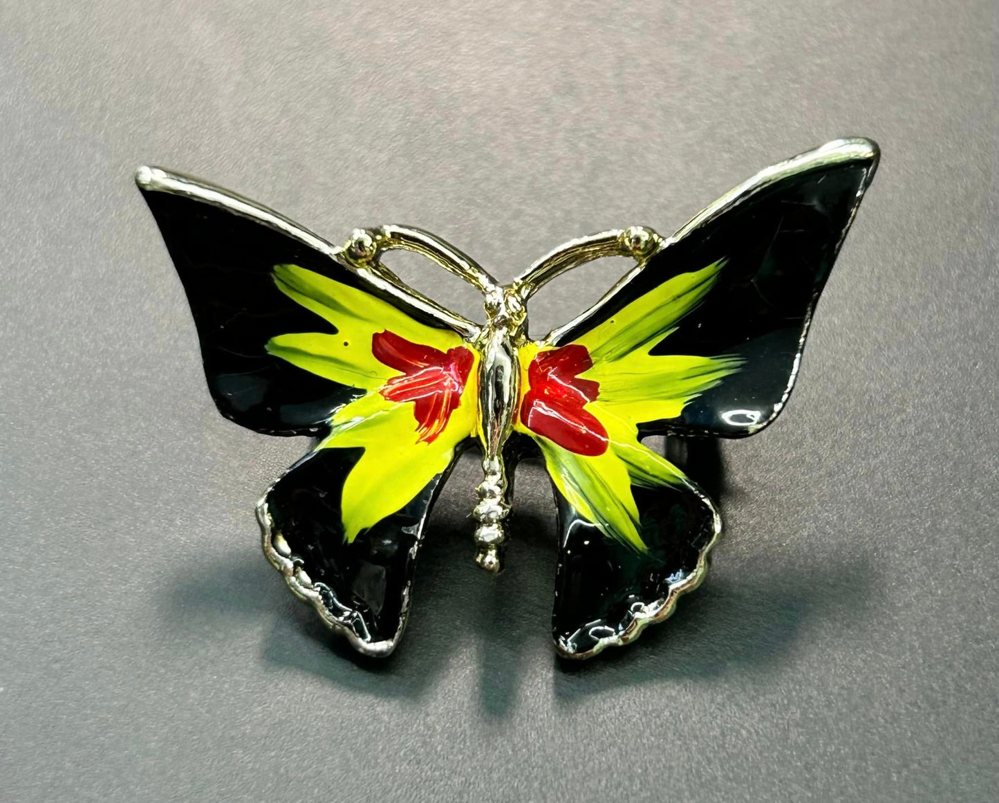 Enamel Butterfly Brooch