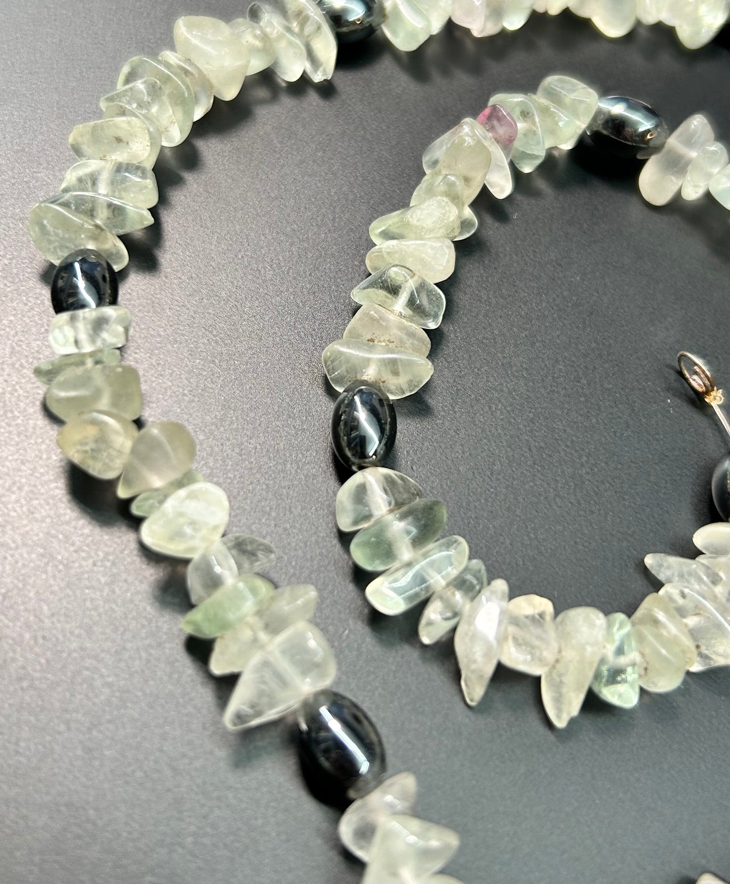 Fluorite & Hematite Necklace