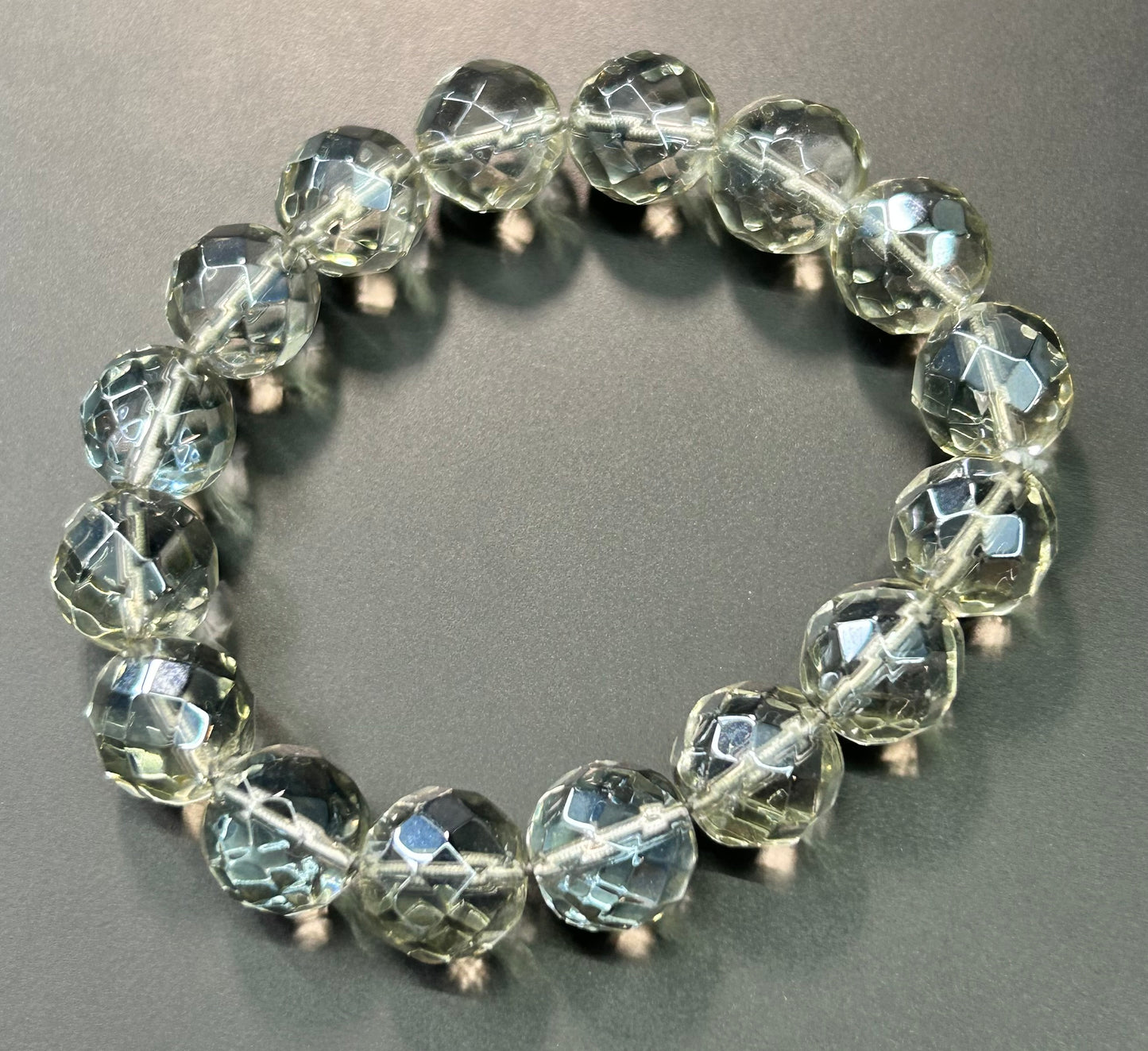 Faceted Glass Bracelet
