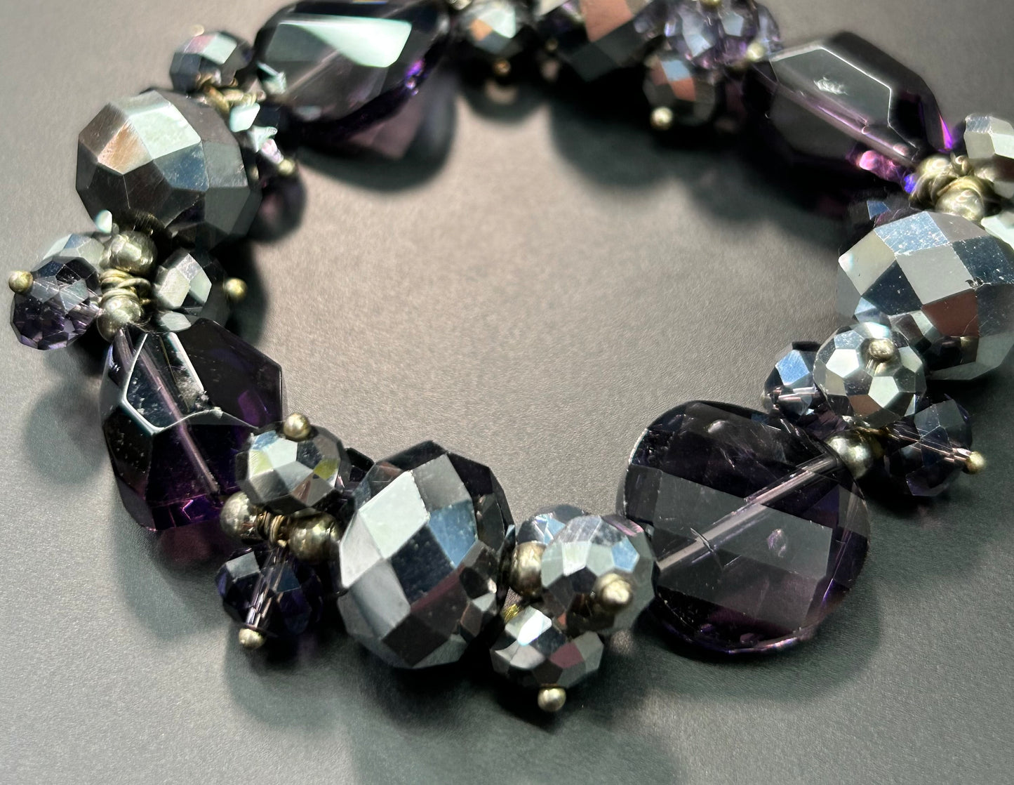 Faceted Glass Bracelet