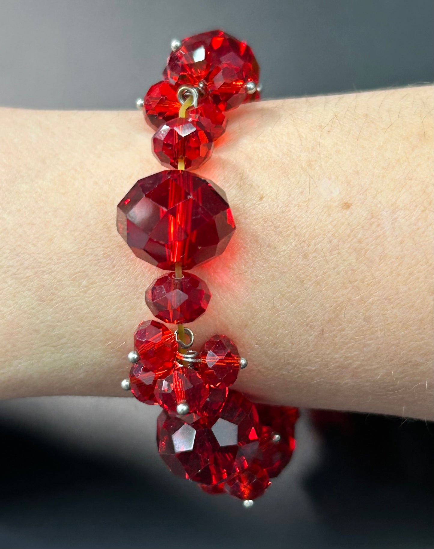 Faceted Glass Bracelet