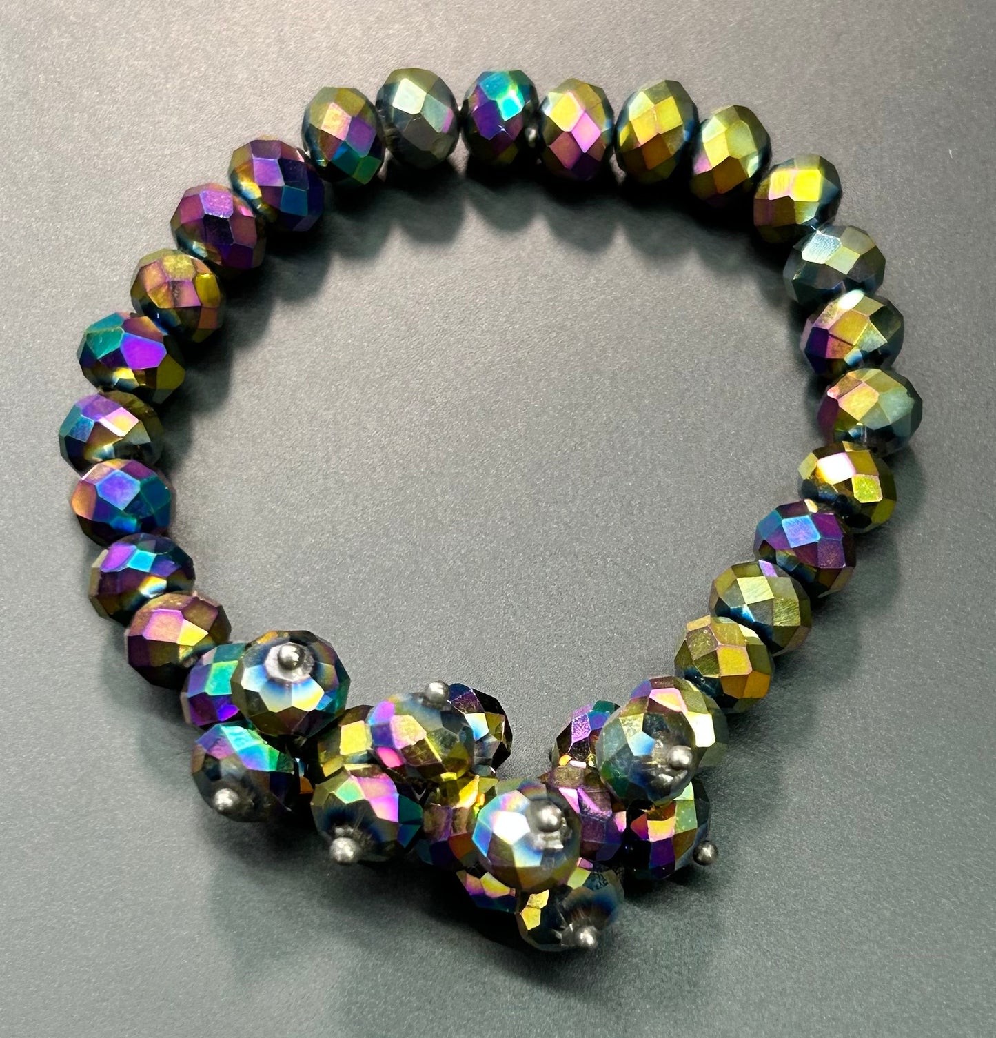 Faceted Glass Bracelet