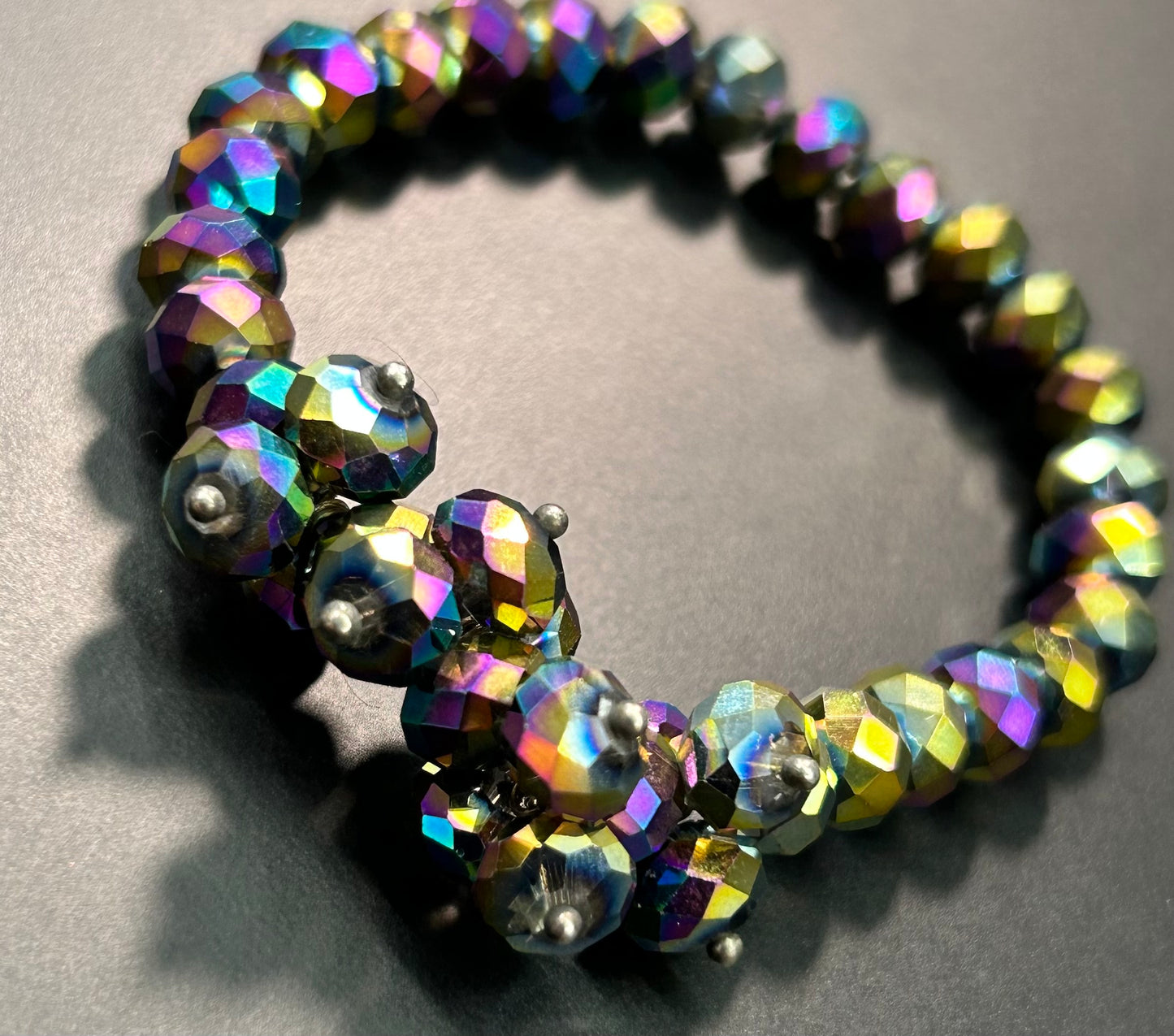 Faceted Glass Bracelet