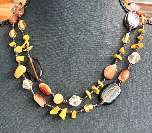 Glass & Stone Necklace