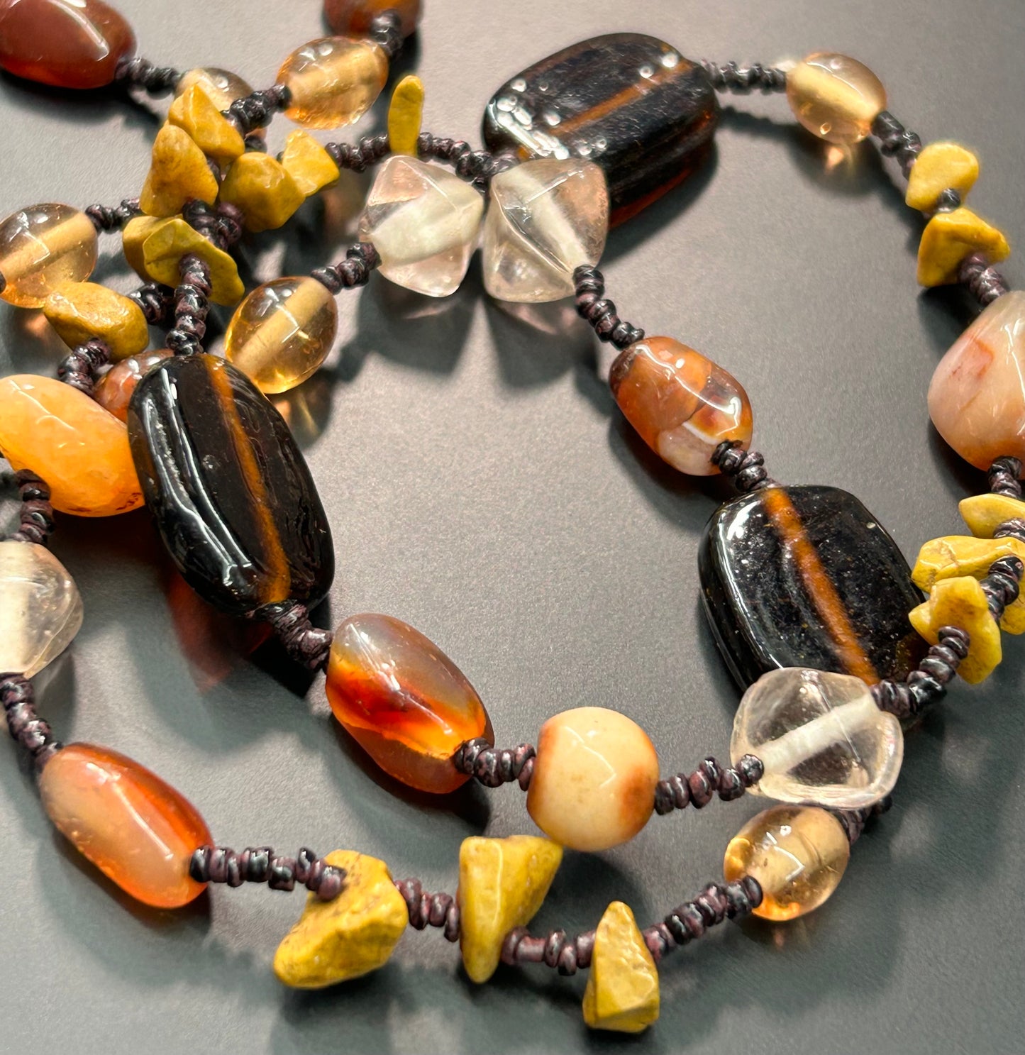 Glass & Stone Necklace