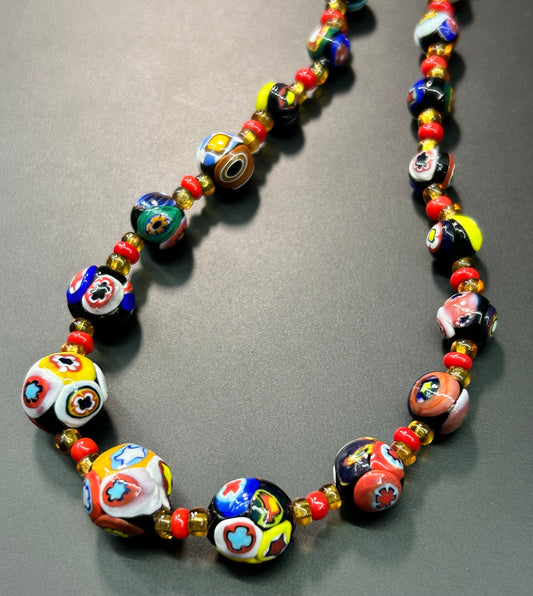 Vintage Venetian Millefiori Necklace