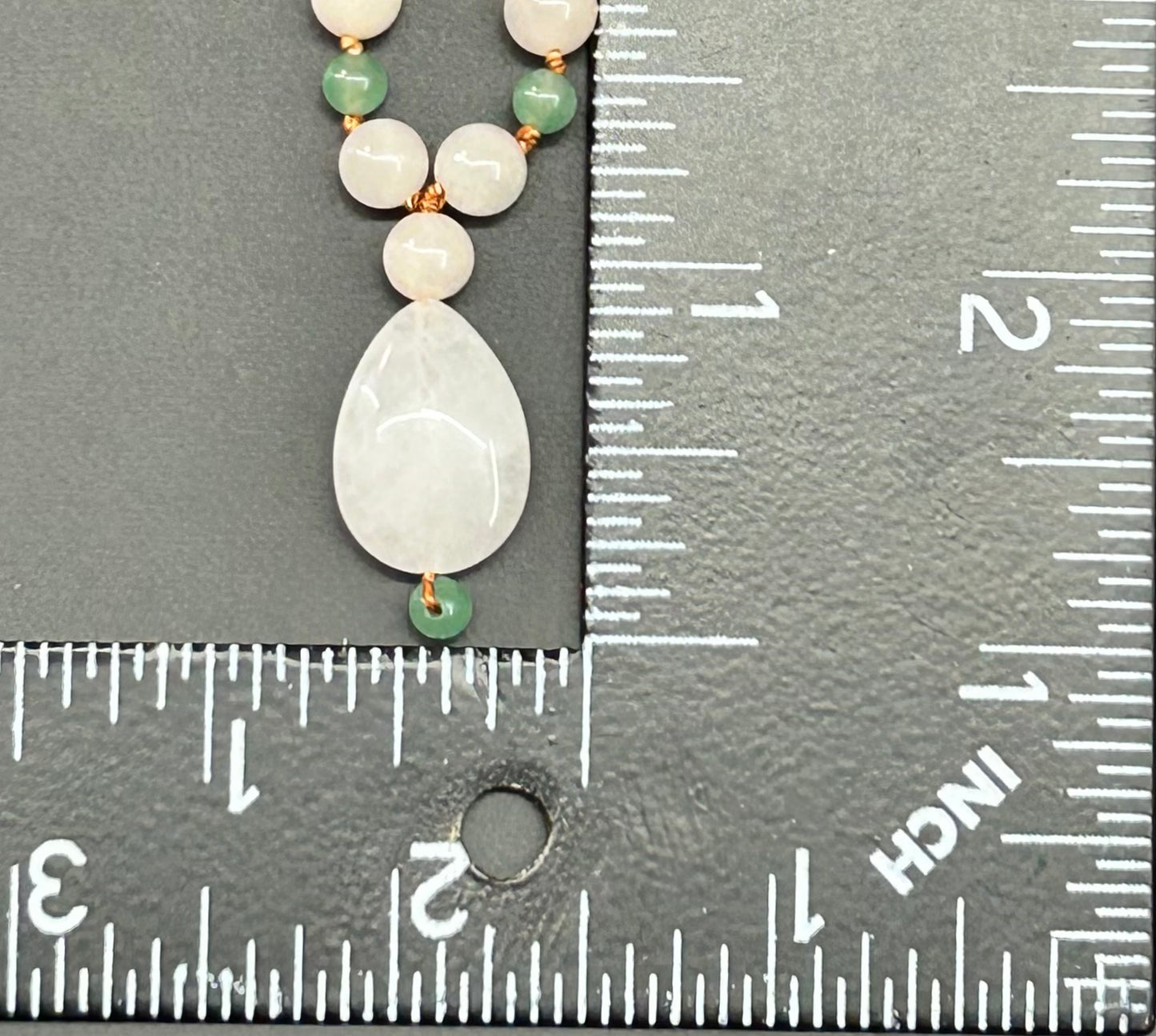 Rudraksha & Rose Quartz Necklace