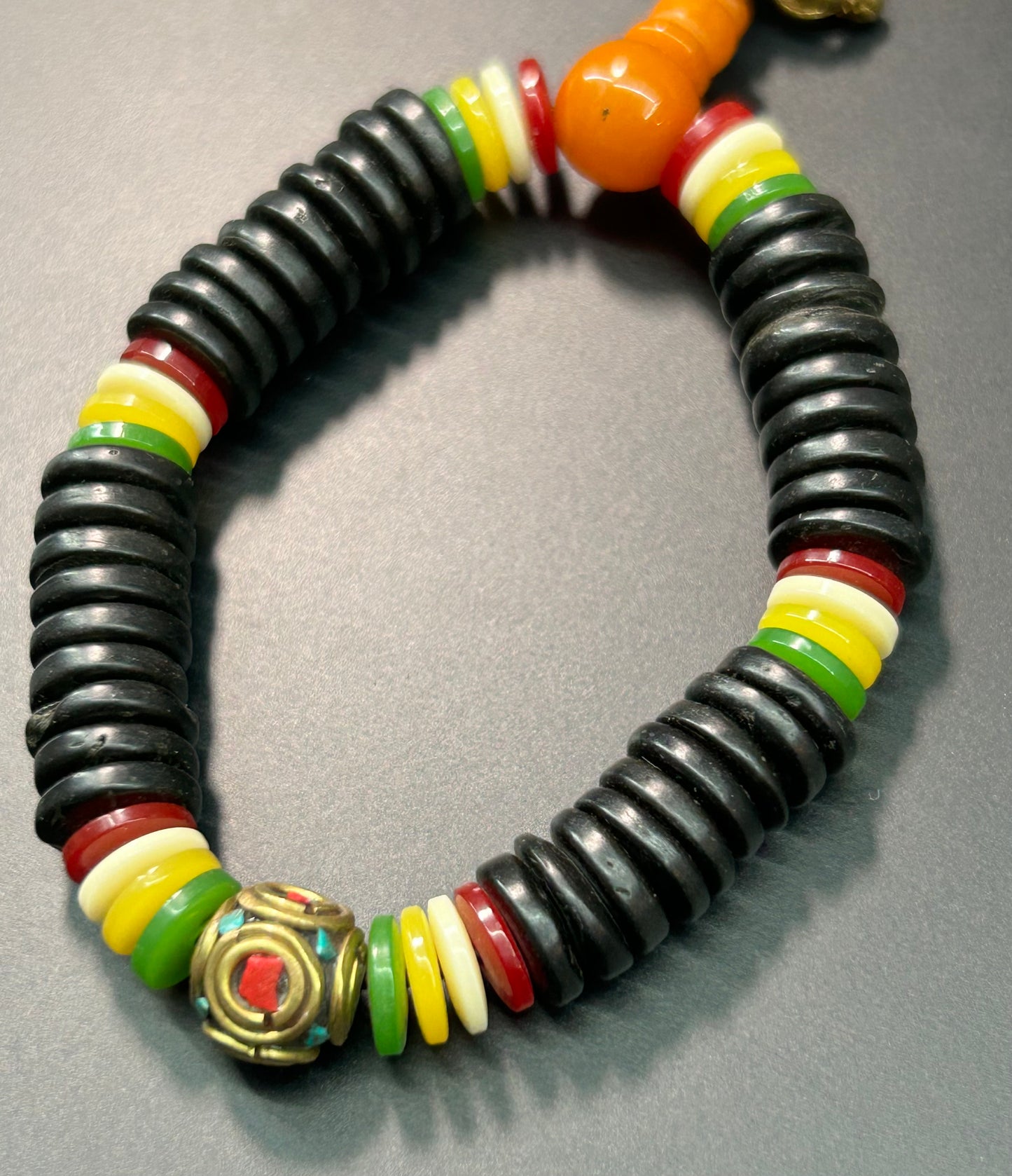 Wood Bead Tribal Bracelet