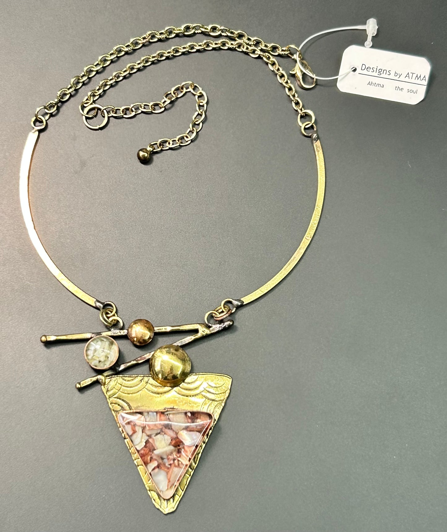 ATMA Artisan Brass Necklace