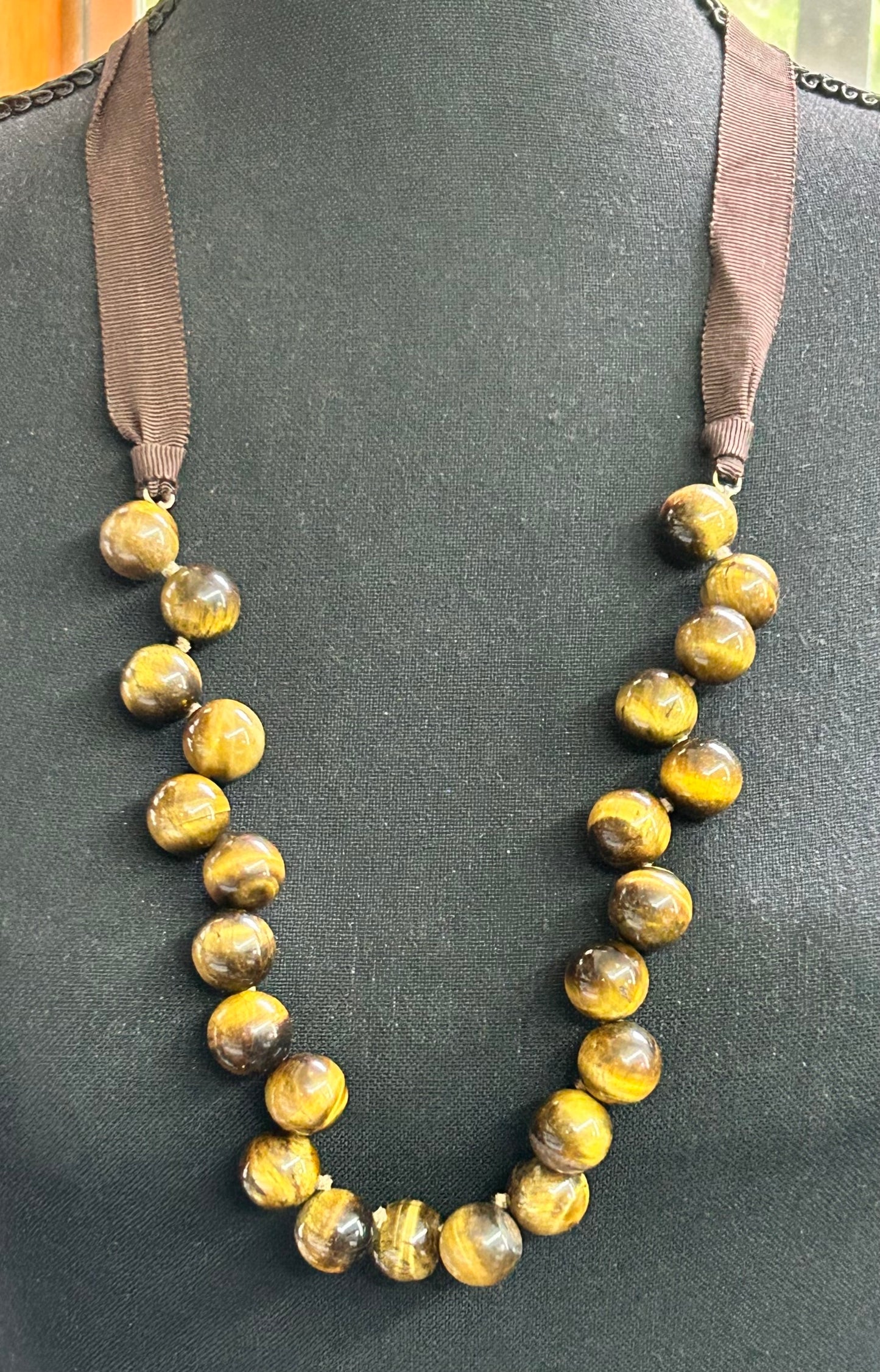 J Crew Tigers Eye Necklace