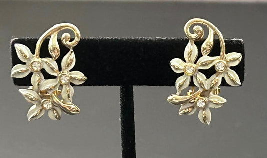 Flower Clip Earrings