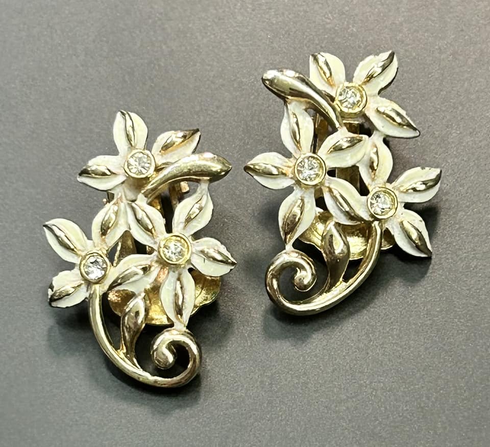Flower Clip Earrings