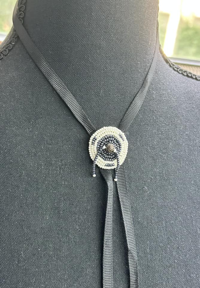 Seed Bead Bolo Tie