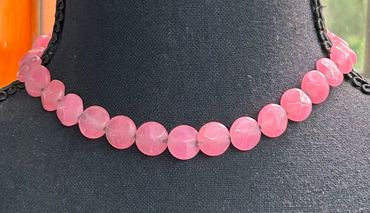 Pink Jade Necklace