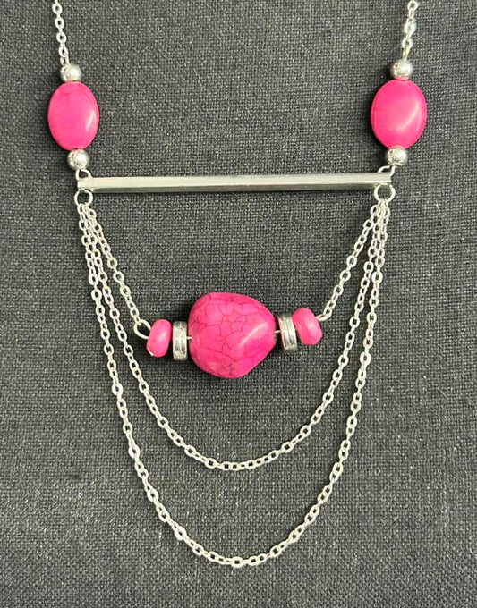 Dyed Stone Necklace