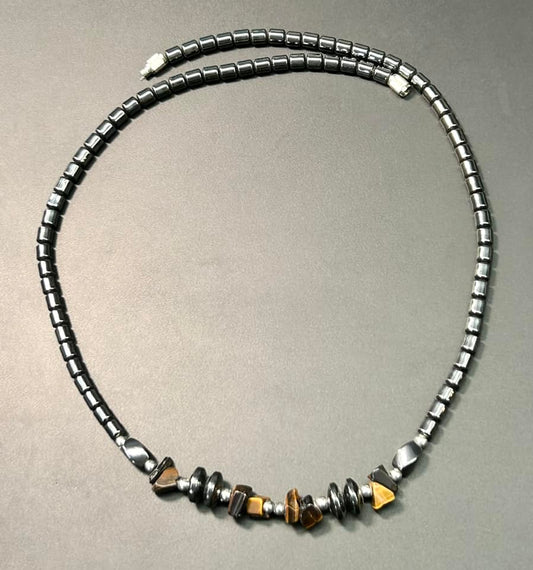 Hematite & Tigers Eye Necklace