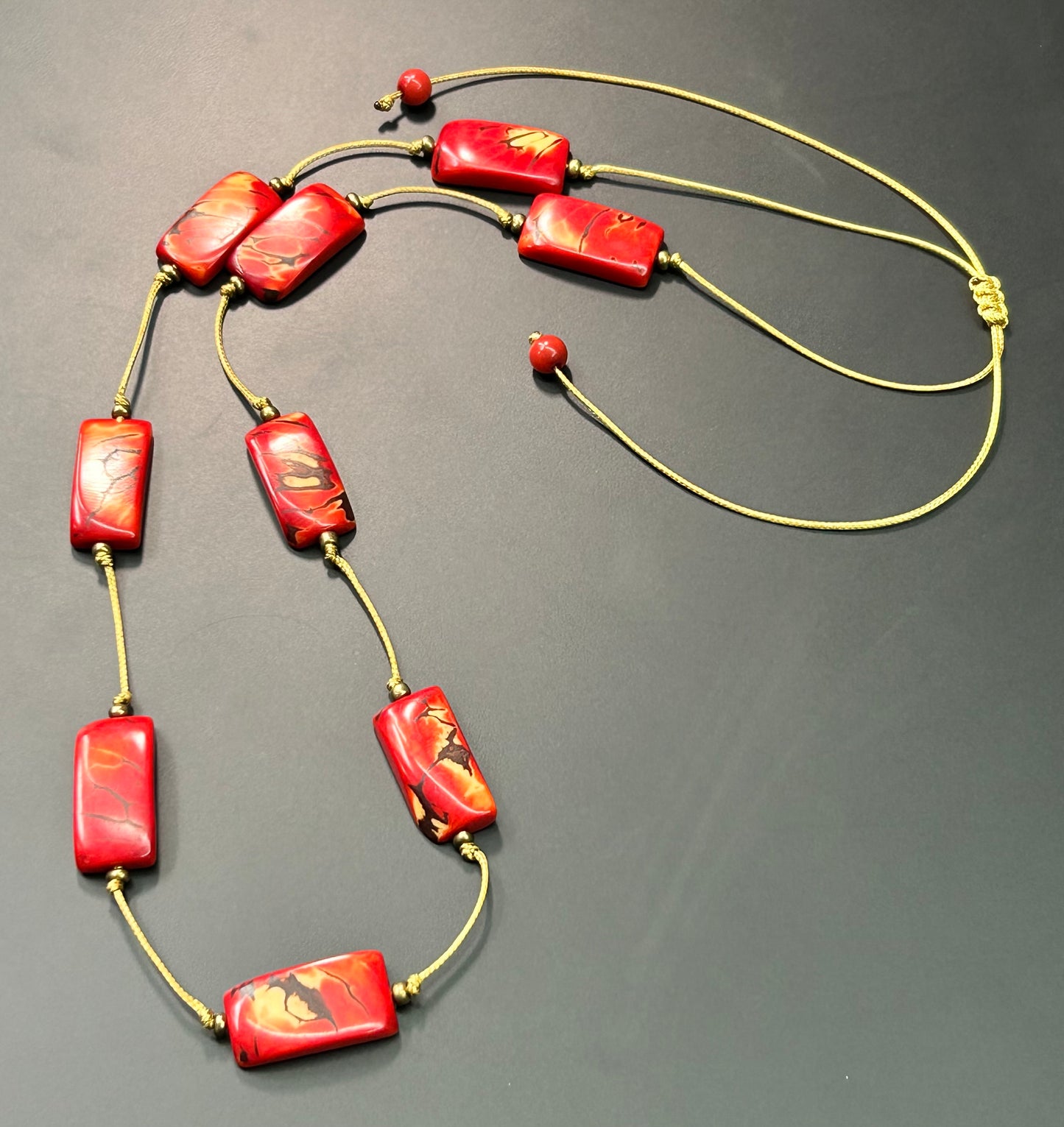 Coral Cord Necklace