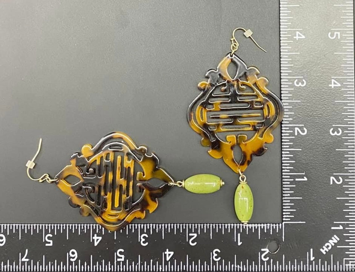 Acrylic Asian Earrings