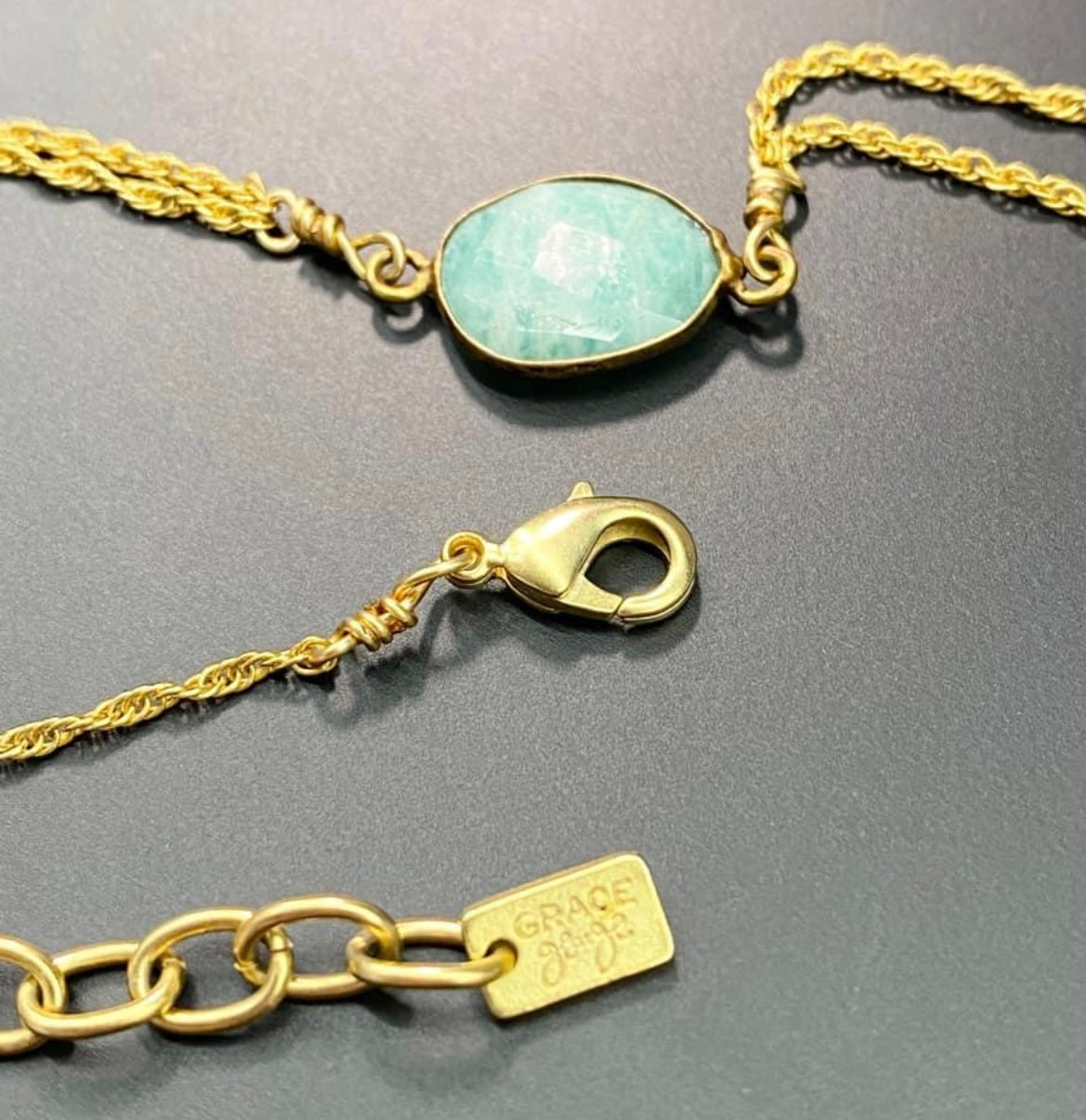 Grace George Amazonite Slave Bracelet