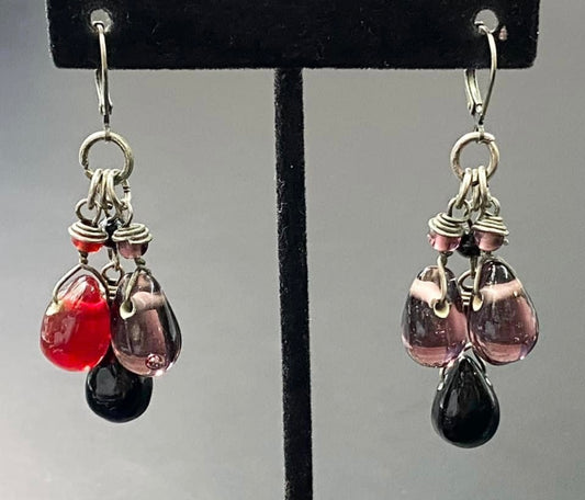 Glass Dangle Earrings